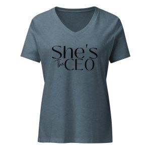 She's the CEO relaxed v-neck t-shirt