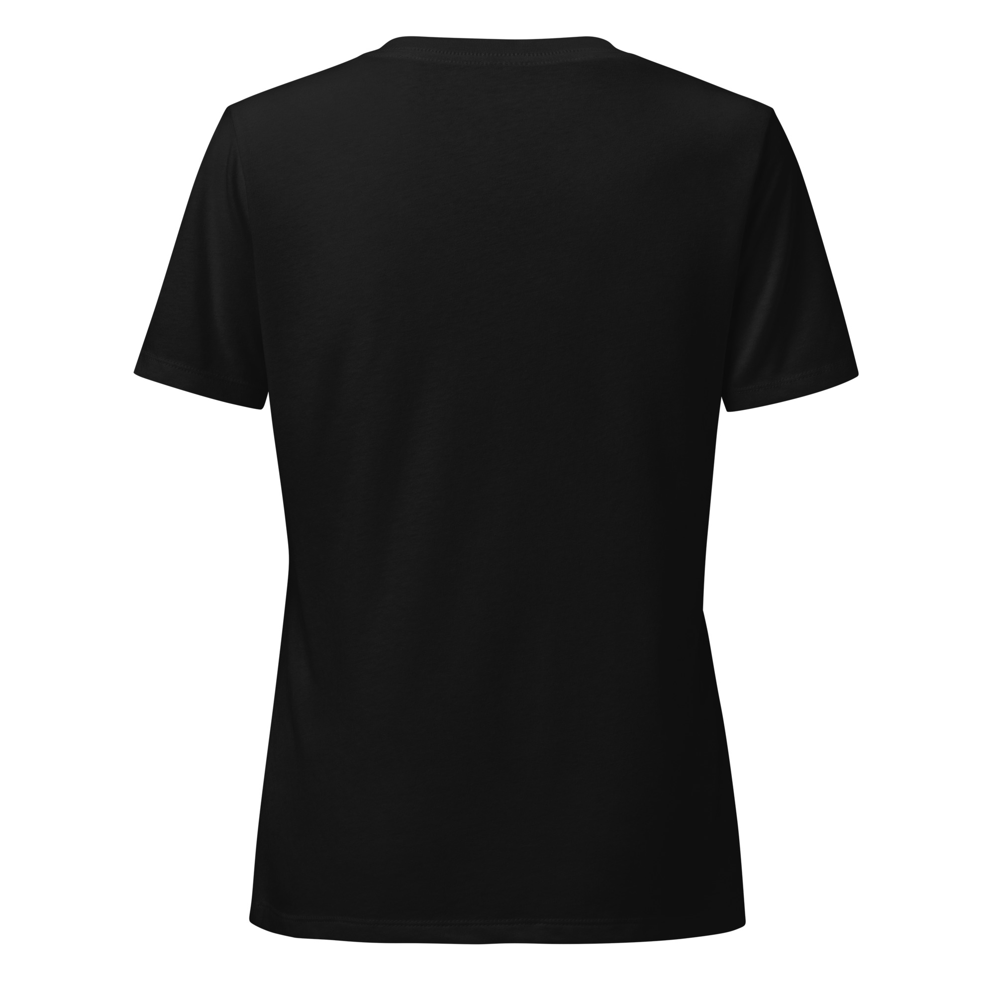She's Unique and So is Her Journey - White/Red Relaxed V-Neck T-Shirt - Image 4